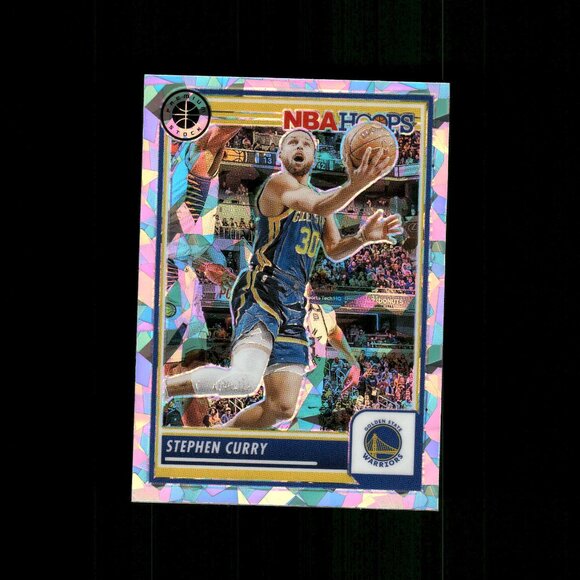 2023-24 NBA Hoops Premium Stock #192 Stephen Curry Cracked Ice Prizm Warriors - Picture 1 of 2